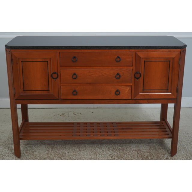 Age: c2007 Details: #3 Finish Cherry 21st Century Collection Arts & Crafts Style Lattice Shelf Top Comes Off Felt Lined...