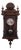 Antique German Junghans Vienna Mahogany Converted Battery Power Clock 31" For Sale