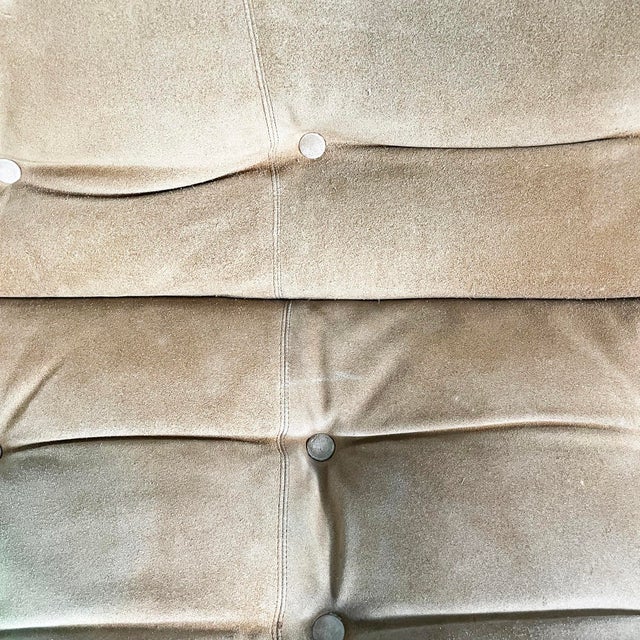 Italian Modern Beige Chamois Soriana Sofa by Afra & Tobia Scarpa for Cassina, 1970s For Sale - Image 10 of 18