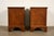 E. J. Victor Georgian Mahogany Three-Drawer Nightstands or Bachelor Chests, Newly Refinished For Sale - Image 10 of 12