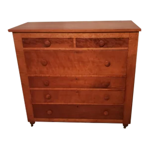 1920s Tiger Maple Chest of Drawers