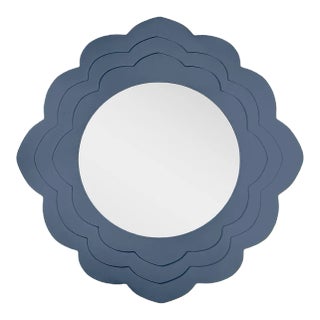 Fleur Home Audubon Magnolia Circle Mirror in Distance, 30x30 For Sale