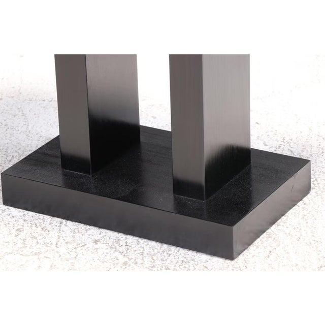 Vintage Ebonized Wood Side Table For Sale - Image 4 of 7