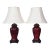 Vintage Sang De Boeuf Red Chinoiserie Ginger Jar Table Lamps - Pair For Sale