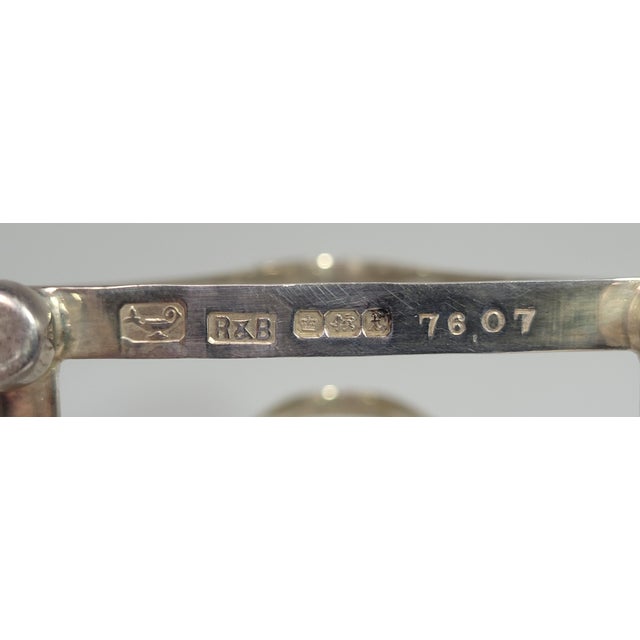 Silver Edwardian English Sheffield Silver Toast Rack, 1900 For Sale - Image 8 of 14