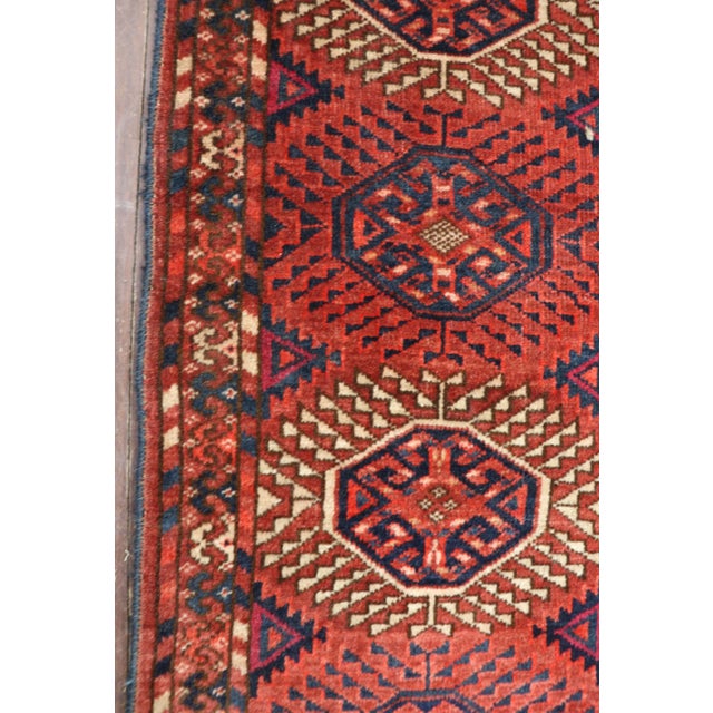 Antique Turkoman Tekke Main Carpet, Mid 19th Century For Sale - Image 12 of 13