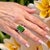 Natural Tourmaline White Sapphire Ring 6.75 14k WG 21.03 TCW Certified For Sale - Image 14 of 18