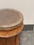 Woven Rattan Drum Side Table + Glass Top, Vintage For Sale In San Francisco - Image 6 of 12