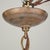 Late 20th Century Mid Century Modern Chevron Pressed Glass Pendant Light For Sale - Image 4 of 5