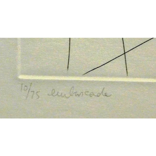 Impressionist Guillaume Azoulay "Embuscade" Hand Signed Etching of Horses For Sale - Image 3 of 5