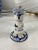 Traditional Delft Style Blue and White Porcelain Candlestick For Sale - Image 3 of 7
