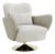 Mercer Swivel Lounge Chair With Pillow, Beige For Sale