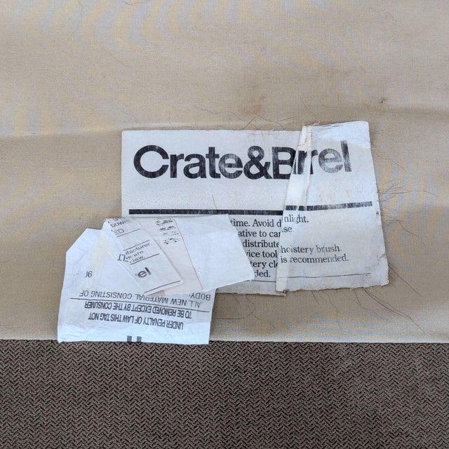 Textile Crate & Barrel Axis Sectional Sofa With Chaise For Sale - Image 7 of 8