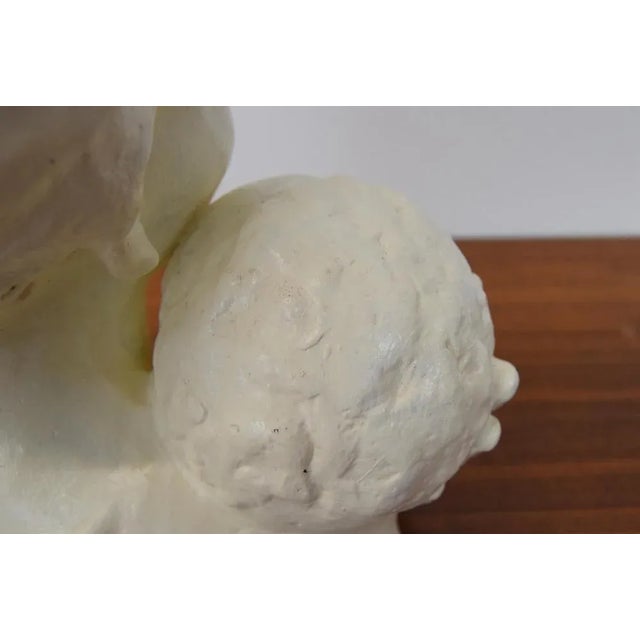 White Art Deco Ceramic Bust, 1938 For Sale - Image 8 of 13