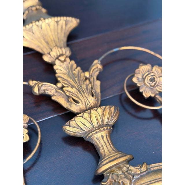 Paint Antique French Louis XVI Style Giltwood Oval Mirror — Urn Crest, Swag Garland, Gold Leaf Gesso Frame, c.1900 For Sale - Image 7 of 12