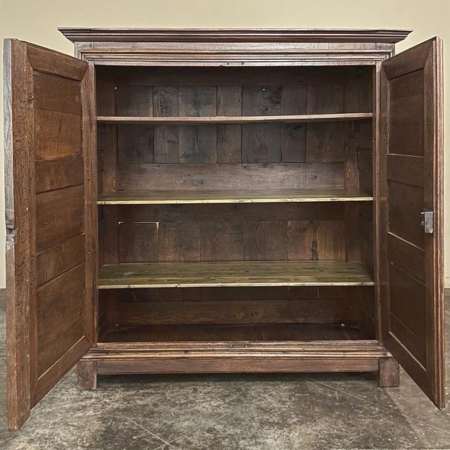 18th Century Rustic Country French Oak Armoire For Sale - Image 10 of 18