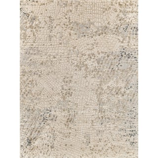 Exquisite Rugs Overture Handmade New Zealand Wool & Bamboo Silk Beige Rug-12'X15' For Sale