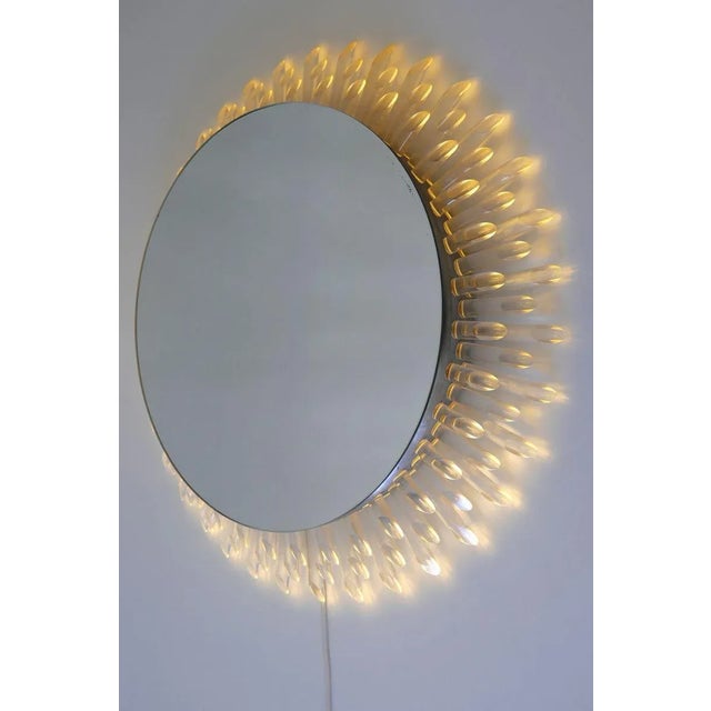 1970s Large German Mid-Century Modern Sunbeam Mirror, 1970s For Sale - Image 5 of 18