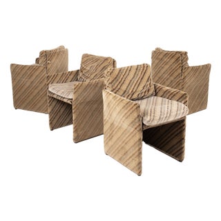 Salpol Armchairs by Angelo Mazzola and Missoni, 1980s, Set of 4 For Sale