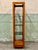 Lane Furniture 1960s Lane MCM Narrow Wood Open Display Case/Etagere W/Adjustable Smoked Glass Shelves For Sale - Image 4 of 12
