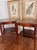 Early Twentieth Century Mahogany and Leather-Top Library Single Shelf Federal Style Side Tables, a Pair For Sale - Image 6 of 14