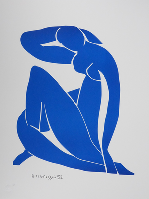 Henri Matisse, Blue Nude II, Lithograph