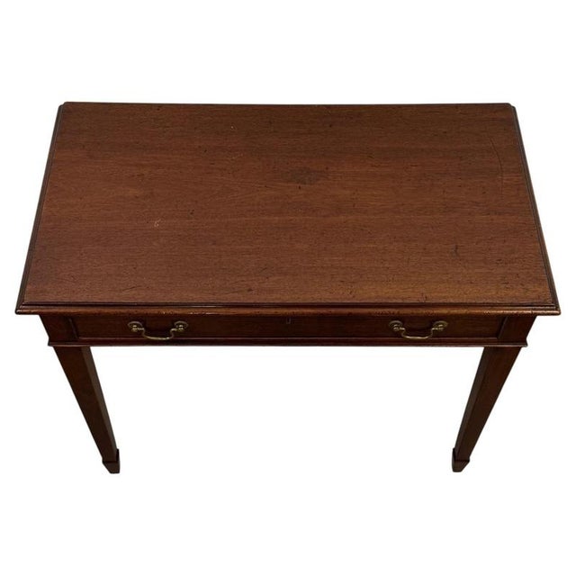 2000 - 2009 19th Century English Georgian Mahogany Writing Table For Sale - Image 5 of 12
