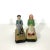 Vintage French Canadian Folk Art Carved and Painted Wood Couple- Set of 2 For Sale - Image 4 of 8