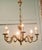 1960s Large French Rococo Gilded Brass Six-Light Chandelier, 1960 For Sale - Image 5 of 6