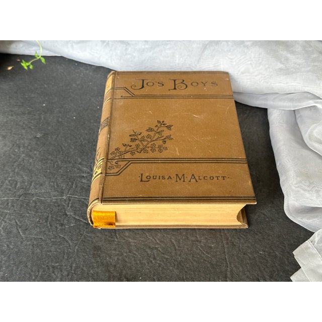 Chocolate Antique Victorian Book Jo's Boy by Louisa May Alcott For Sale - Image 8 of 12
