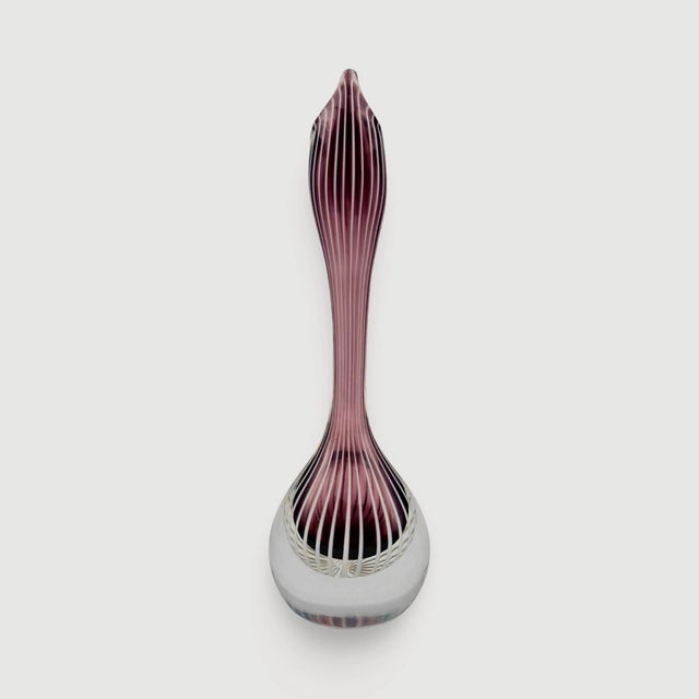 Zebra Glass Vase by Vicke Lindstrand for Kosta, Sweden, 1950s For Sale - Image 10 of 14