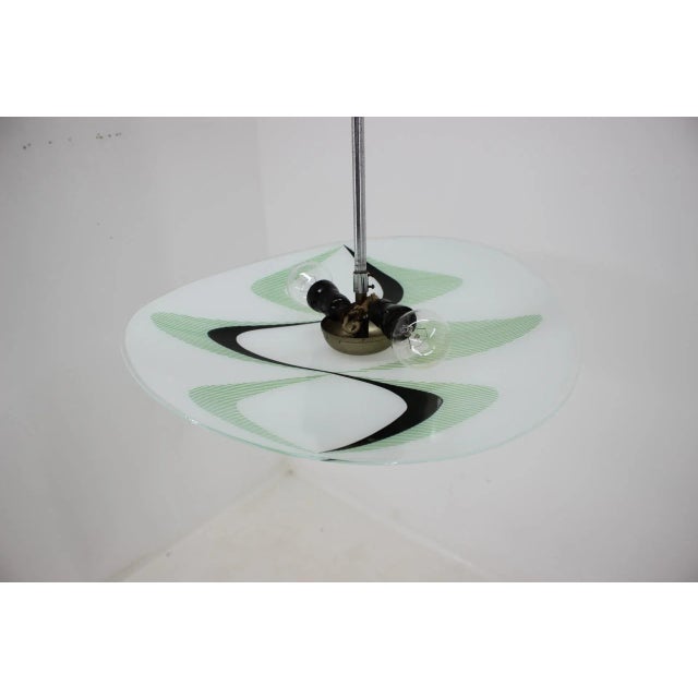 Vintage Glass Pendant Lamp, 1980s For Sale - Image 4 of 9