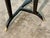 Elegant Italian console table attributed to Paolo Buffa, dating to the 1950s. The sculptural black lacquered wood frame...