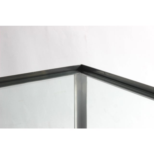 Two-Tier Aluminum Coffee Table For Sale - Image 10 of 11