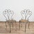 Metal Antique French Iron Garden Chairs, Set of 2 For Sale - Image 7 of 7