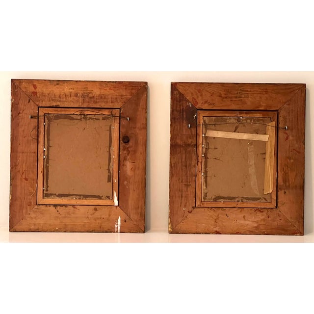 1960s 1960s Portrait Prints of European Grandparents, Framed - Set of 2 For Sale - Image 5 of 6