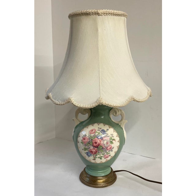 Vintage Victorian Style Lamp With Floral Design Chairish