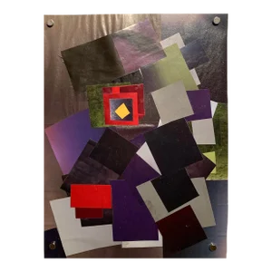2012 Abstract Paper Collage "Self Portrait"