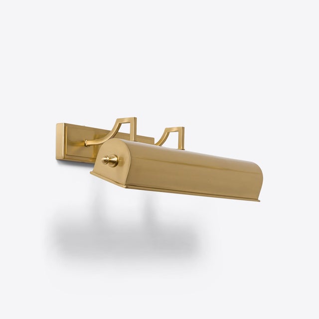 Brass Putney Picture Light from Pure White Lines For Sale - Image 8 of 8