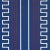 Neoclassical Schumacher X Mary McDonald Greco Stripe Wallpaper in Navy For Sale - Image 3 of 5