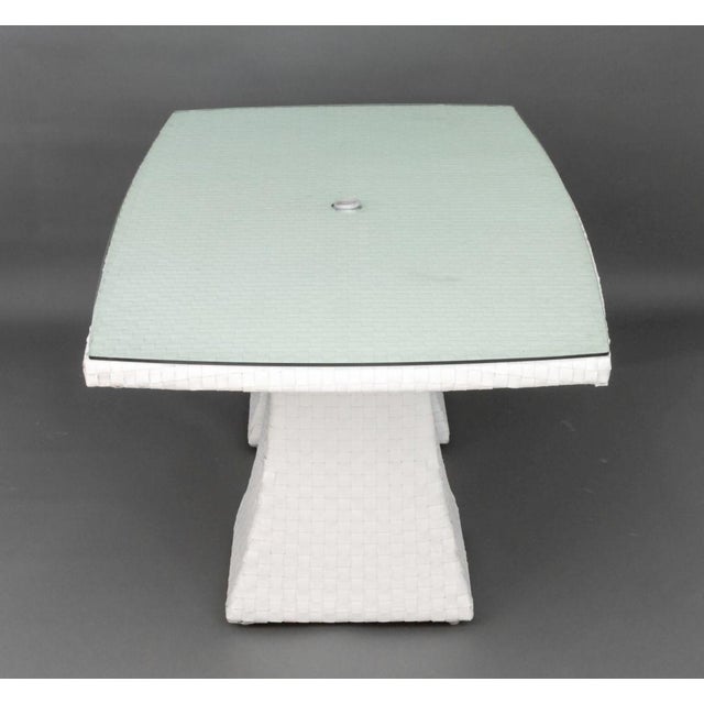 Skyline Design Glass Top Dining Table For Sale - Image 9 of 11