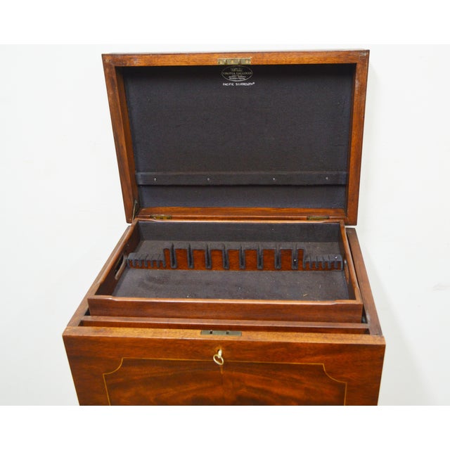 Henkel Harris Mahogany Silver Chest For Sale - Image 9 of 18