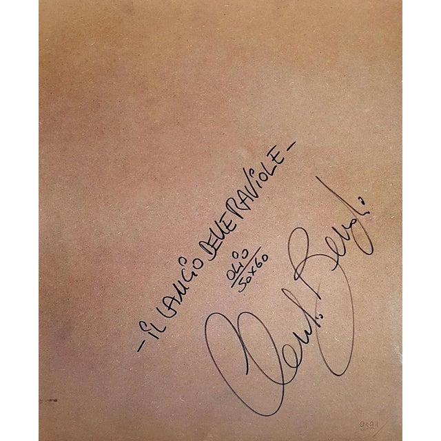 Il Lancio delle Raviole is a beautiful original oil painting on panel, realized by the contemporary Italian artist Claudio...