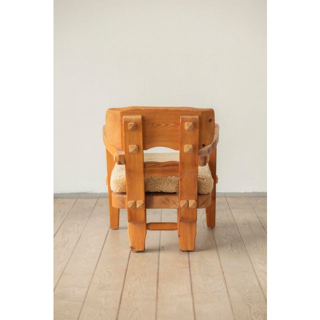 Pine Lounge Chairs by Stig Sandqvist, 1960s, Set of 2 For Sale - Image 6 of 8