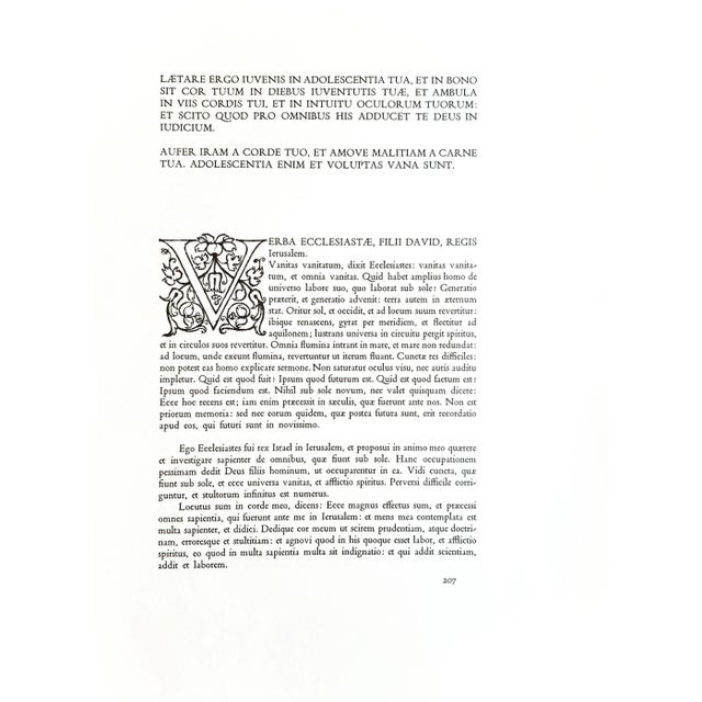 1960s 1968 Salvador Dalí Biblia Sacra Lithograph "Vanitas Vanitatum" (Vanity of Vanities) For Sale - Image 5 of 10