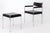 1970s Vintage Armchair and Stool by Edlef Bandixen for Kusch + Co, Germany, 1970s, Set of 2 For Sale - Image 5 of 12