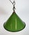 Metal British Industrial Green Enamel Factory Pendant Lamp, 1950s For Sale - Image 7 of 17