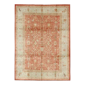 Turkish Oushak Rug With Angora Wool by Keivan Woven Arts 9'10 X 12'10