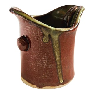 Drip Glaze Studio Pottery Cup For Sale