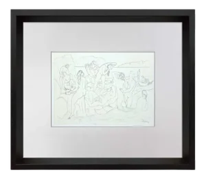 Pablo Picasso Lithograph "Bathers" Limited Edition - *Sign W/Frame Included